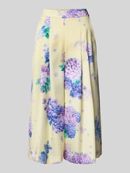 High waist culotte met plooien en ritssluiting van Marc Cain - 5