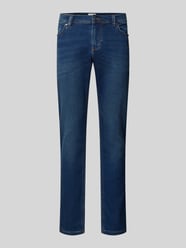 Tapered Fit Jeans mit Eingrifftaschen von MCNEAL Türkis - 44