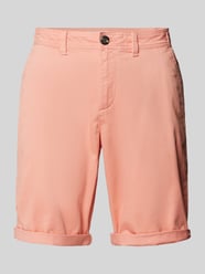 Slim Fit Chino-Shorts mit Eingrifftaschen von Tom Tailor Rosa - 27