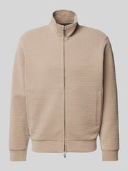 Sweatjacke mit Label-Print von Emporio Armani Beige - 3