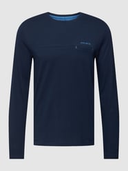 Longsleeve mit Label-Print von Phil&Co. Blau - 25