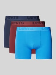 Trunks mit elastischem Logo-Bund im 3er-Pack von Levi's® Blau - 14