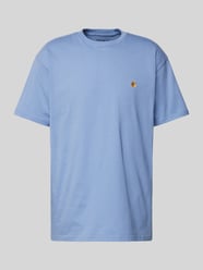 T-Shirt mit Label-Stitching Modell 'SCRIPT' von Carhartt Work In Progress Blau - 18