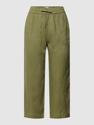 Linnen broek met steekzakken opzij van Fynch-Hatton Groen - 2