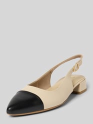 Ballerinas aus Leder mit Blockabsatz von Tamaris - 38