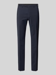 slim fit pantalon van scheerwolmix met paspelzakken achter model 'Apollo' van DIGEL - 11