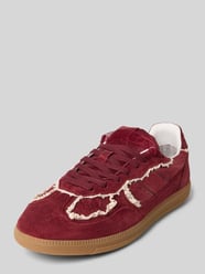 Sneaker aus echtem Leder mit Rüschenbesatz von ALOHAS Bordeaux - 1