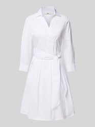 Knielanges Hemdblusenkleid mit Bindegürtel Modell 'JULE' von 0039 Italy - 6