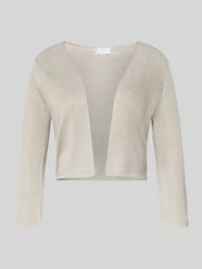 Regular Fit Bolero aus Viskose-Mix in Strick-Optik von Jake*s Cocktail Beige - 8