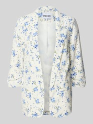 Regular Fit Longblazer mit Allover-Muster Modell 'BOSELLA' von PIECES - 22