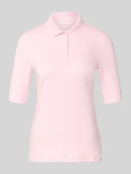 Slim Fit Poloshirt mit Knopfleiste und 1/2-Arm von Christian Berg Woman Pink - 14