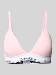 Triangel-BH mit Label-Bund von Calvin Klein Underwear Pink - 4