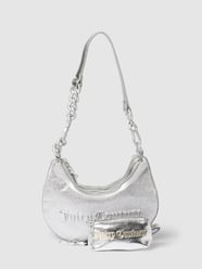 Hobo Bag mit Strasssteinbesatz Modell 'Pavè' von Juicy Couture Silber - 41