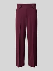 Straight leg broek van viscosemix van Tom Tailor Bordeaux - 6