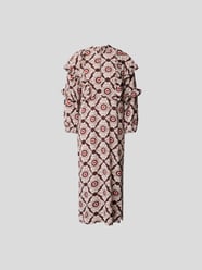 Maxikleid mit Allover-Muster von BAUM & PFERDGARTEN Rosa - 17