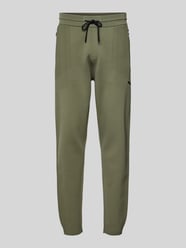 Regular Fit Sweatpants mit Jacquard Akzenten Modell 'ACTIVE PUSH' von BOSS Green Beige - 4