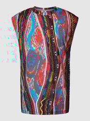 Tanktop mit Allover-Muster von CARLO COLUCCI Blau - 15