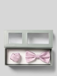 Fliege aus Seide im Set mit Einstecktuch von ROY ROBSON Pink - 4