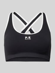 Biustonosz sportowy z nadruk z logo model 'ADAPTION SEAMLESS' od P.E Nation - 34