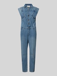 Jumpsuit mit Knopfleiste von Bash Blau - 45