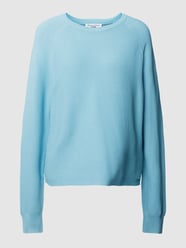 Strickpullover mit Strukturmuster von Marc O'Polo Denim Blau - 40