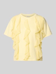 T-Shirt mit Rüschen und Rundhalsausschnitt von Christian Berg Woman - 14