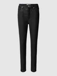 Super Skinny Fit High Waist Jeans in unifarbenem Design von Calvin Klein Jeans Schwarz - 9