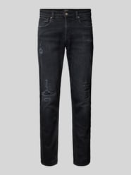 Straight Fit Jeans im Destroyed-Look Modell 'GROVER' von Replay - 4