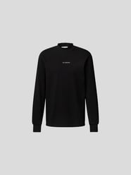 Sweatshirt mit Label-Detail von HAN Kjobenhavn Grau / Schwarz - 26