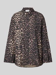 Relaxed Fit Bluse mit Hemdblusenkragen Modell 'Dita Leo' von Neo Noir - 26