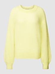 Gebreide pullover met ronde hals, model 'Brookline' van Second Female Geel - 34