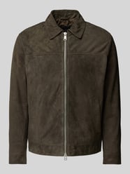 Regular fit blouson van zacht geitensuède van Marc O'Polo - 1