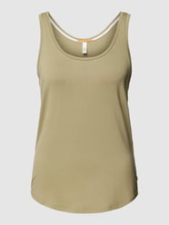 Tanktop met U-hals van QS by s.Oliver Beige - 17