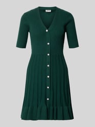 Strickkleid in Minilänge mit Viskose-Anteil von Apricot - 26