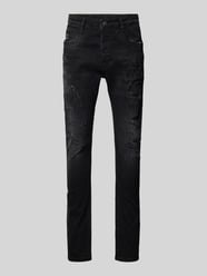 Slim Fit Jeans im 5-Pocket-Design Modell 'Noel' von ELIAS RUMELIS Schwarz - 26