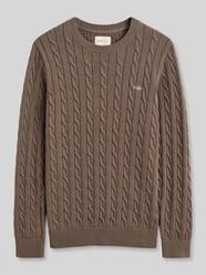Regular Fit Pullover aus reiner Baumwolle von GANT Beige - 46