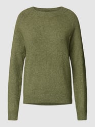 Gebreide pullover met ronde hals, model 'RICA' van Only Groen - 42