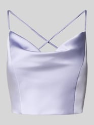 Kort cocktailshirt met vetersluiting aan de achterkant van Jake*s Cocktail - 1