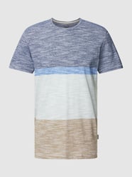 T-Shirt mit Label-Detail von Blend Blau - 5