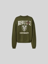 Sweatshirt mit gerippten Abschlüssen von RHUDE Grün - 25