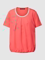 T-shirt met contrasterende ronde hals van Betty Barclay Rood - 25