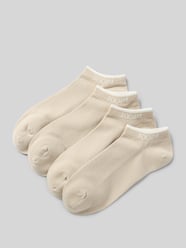 Sneakersokken met labeldetail in een set van 4 paar van JOOP! Collection Beige - 25