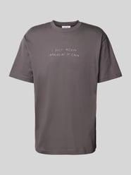 T-Shirt mit Statement-Stitching Modell 'AARON LIFE' von Only & Sons Grau - 30