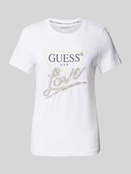 T-shirt z obszyciem ozdobnymi kamieniami od GUESS - 40