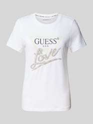 T-Shirt mit Strasssteinbesatz von Guess - 5