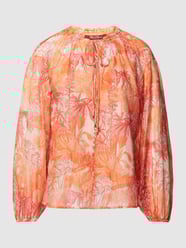 Blouse met all-over motief, model 'COBRA' van Max Mara Studio Rood - 25