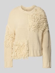 Relaxed Fit Strickpullover mit Fransen von Jake*s Studio Woman - 36
