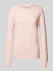 Gebreide pullover met ronde hals, model 'Rellis' van Fransa Roze - 2