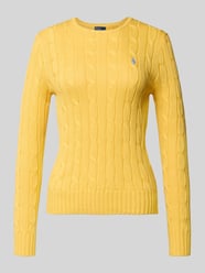 Regular Fit Strickpullover aus reiner Baumwolle Modell 'JULIANNA-LONG' von Polo Ralph Lauren - 46