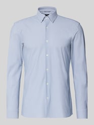 Slim Fit Businesshemd mit Allover-Muster Modell 'HANK' von BOSS - 7